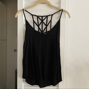 Brandy Melville Cutout Back Tank | One Size | Black